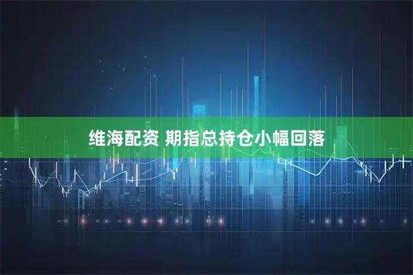 维海配资 期指总持仓小幅回落